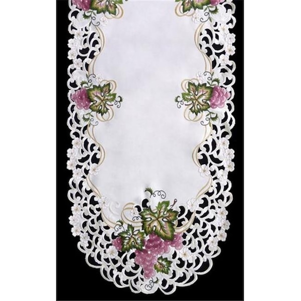 Sinobrite Sinobrite H7696 Grape Round Doily; 24 in. H7696(024) - main